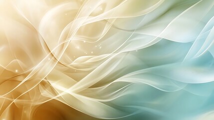 Fototapeta premium Abstract Gold And Teal Wave Design Background