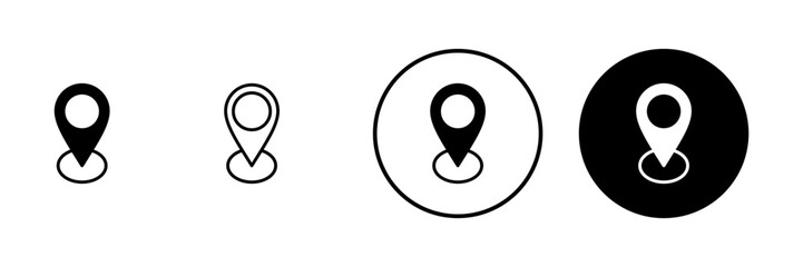 Address icon vector. home location sign and symbol. pinpoint