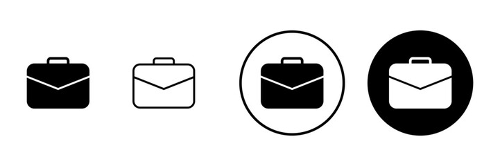 Obraz premium Briefcase icon vector. suitcase sign and symbol. luggage symbol.