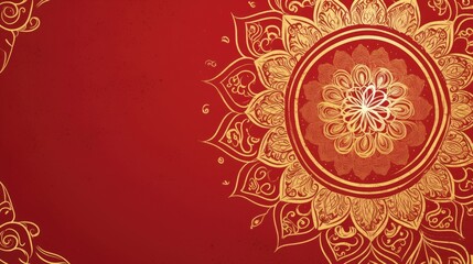 Free indian flower pattern rangoli background