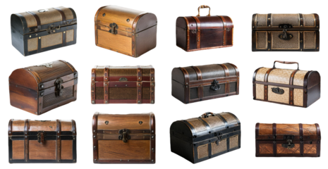 Vintage Wooden Treasure Chests