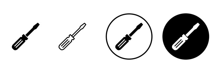 Screwdriver icon vector.tools sign and symbol