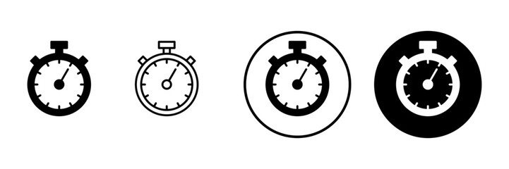 Stopwatch icon vector. Timer sign and symbol. Countdown icon. Period of time