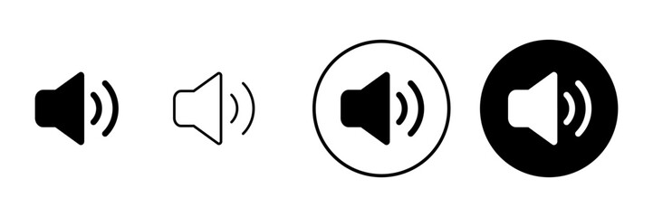 Speaker icon vector. volume sign and symbol. loudspeaker icon. sound symbol