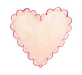 Heart-shaped design with scalloped edges, perfect for romantic themes, stationery, or art projects