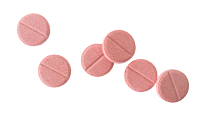 pink drug for pharmacy isolated element