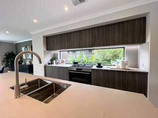 Modern Open-Plan Living Room and Kitchen Interior Design