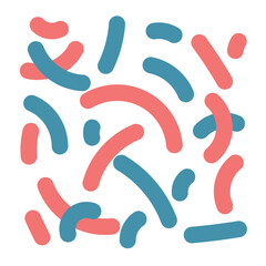 Colorful simple modern line pattern, hand drawn line pattern, colorful cute line pattern