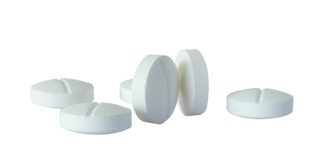 white pill isolated for healthy element