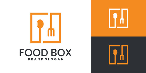 Food box logo template design inspiration