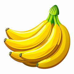 bananas isolated on white vector