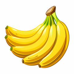 bananas isolated on white vector