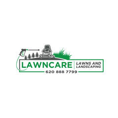 Naklejka premium Illustration vector graphic of lawn mower logo