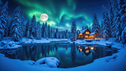 Winter Fairy Tale Landscape