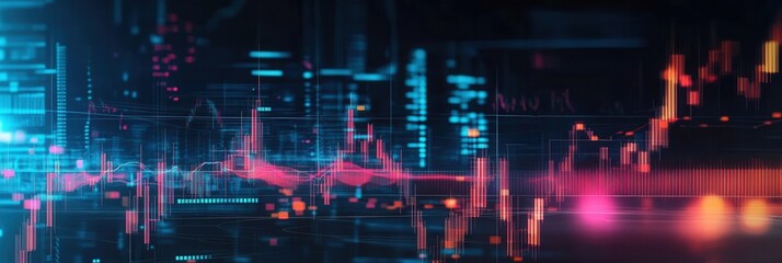 Fototapeta premium Abstract Background for Finance Business Website Banner