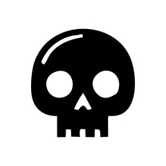 Black skull icon