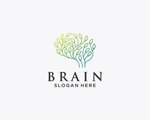 Leaf brain logo