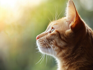 portrait of a cat with eyes