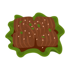 Delicious Samgyeopsal Illustrations in Modern Vector Style