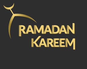  ramadan kareem design on dark and gold 