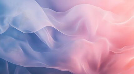 Obraz premium Abstract Pastel Waves Flowing Softly