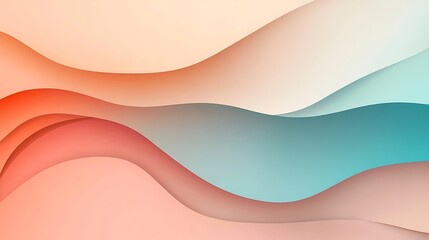 Abstract Pastel Waves Flowing Design