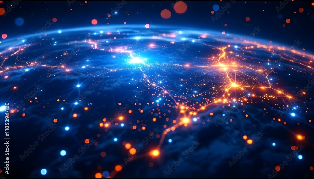 Poster global network: a visual representation of interconnectedness