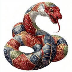 Ornate Patchwork Snake