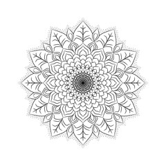 Mandala for your art work. Mandala for paint easy and relax. Mandala pattern ,background ,tattoo,coloring book , Line design, meditation, calmpage,flower,coloring book line art vector.
