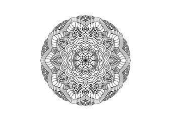 Mandala for your art work. Mandala for paint easy and relax. Mandala pattern ,background ,tattoo,coloring book , Line design, meditation, calmpage,flower,coloring book line art vector.