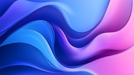 Naklejka premium Abstract Blue Pink Purple Wave Abstract Design