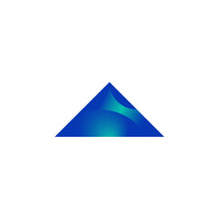 Obraz premium A 3D pyramid icon design. letter A logo from a triangle shape.