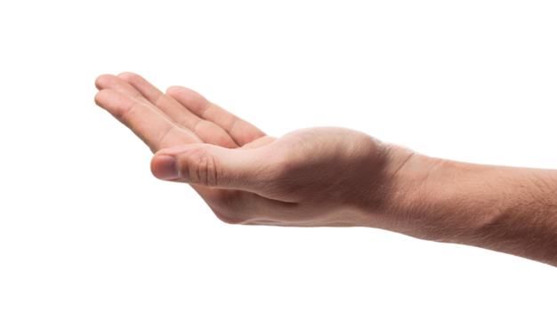 Una mano de un hombre de negocios