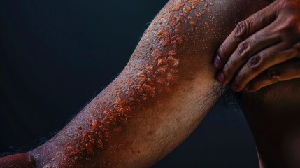 photo of irritated skin