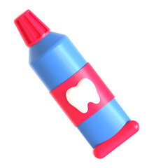 tooth paste 3d icon illustration