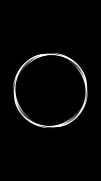 echo effect circule to square form white lines  background vertical black and white