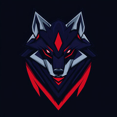 Geometric Fox illustration sports team logo