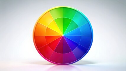 Obraz premium Colorful RGB color wheel with primary colors , RGB, color wheel, primary colors, rainbow, spectrum, vibrant