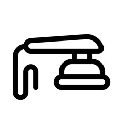 waxing tool icon with line style, perfect for user interface projects