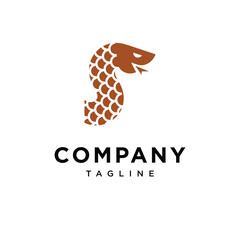 Letter S Wood Snake Logo Icon vector