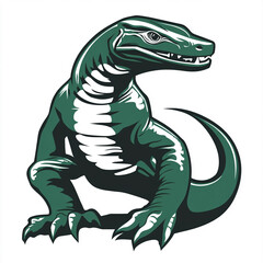 Obraz premium Komodo Dragon illustration sports team logo
