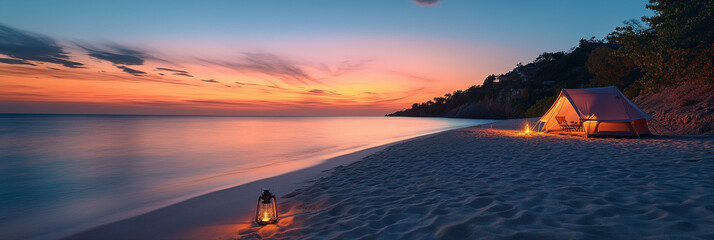 Serene Lagoon at Sunset Beach