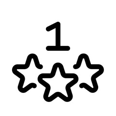 the champion icon with line style, perfect for user interface projects