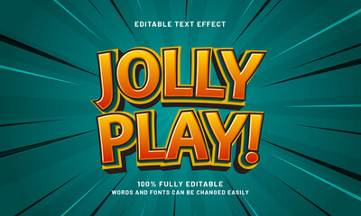 jolly play editable text effects with a joyful and child theme