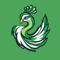 Obraz premium Peacock illustration sports team logo