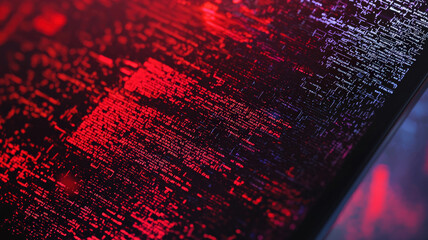 A close-up of a computer screen displaying a ransomware attack message demanding payment to unlock encrypted files. The background features scrambled data and red warning symbols