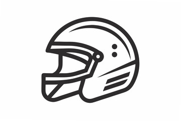 a helmet  silhouette vector