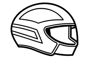 a helmet  silhouette vector