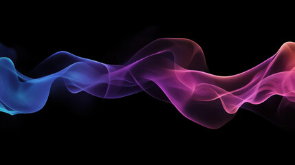 Obraz premium Abstract Colorful Smoke Waves