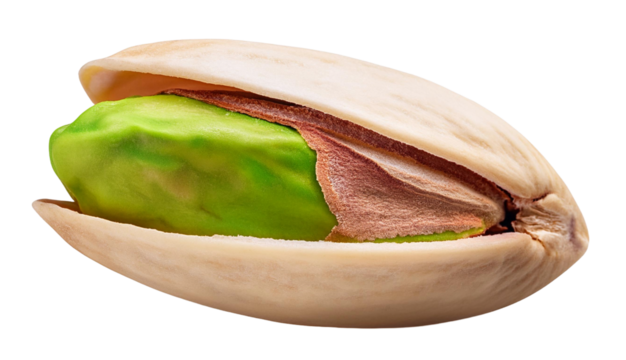 Nueces de pistacho aisladas sobre fondo blanco